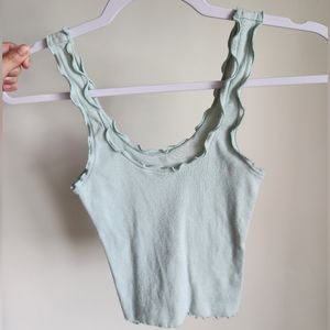 Light Green Hollister Crop Top